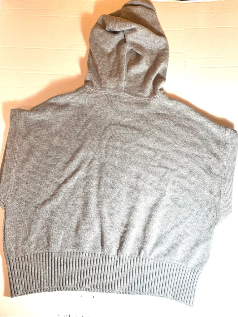Tommy Hilfiger Gray Hoodie Sweater Cropped Graphic Logo Preppy Streetwear Sz.S - Picture 9 of 11